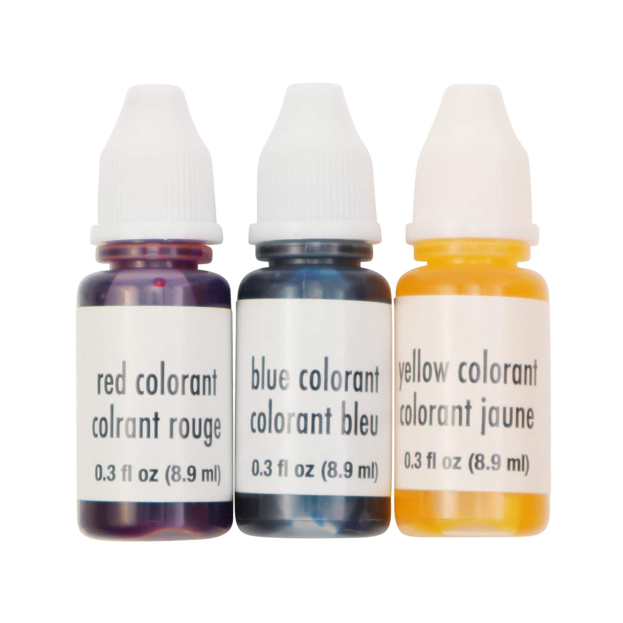 9 Packs: 3 ct. (27 total) Red, Blue & Yellow Soap Colorants by Make Market®